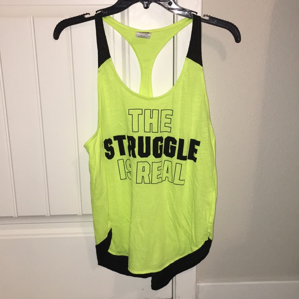 Neon workout tank